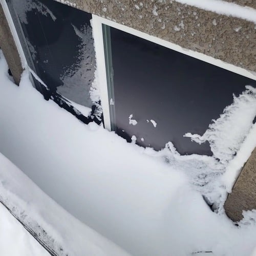 Window Well in Snow