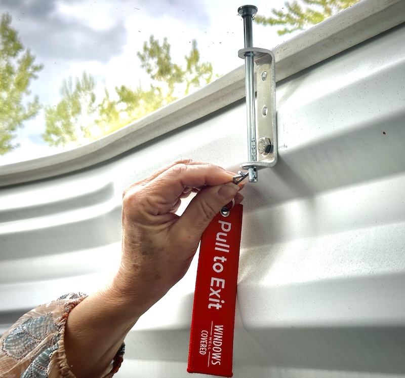 window well cover locking system